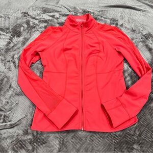 Zella Coral Pink Orange Fitted Athletic Running Jacket